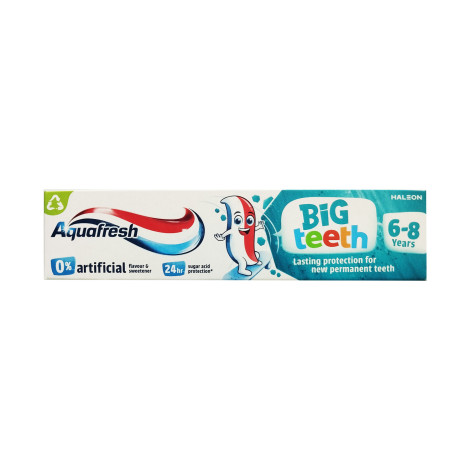 Aquafresh Big Teeth Fluoride Toothpaste 6-8 Years 50ml