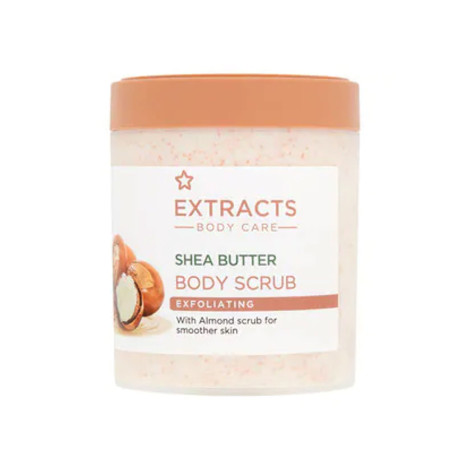Superdrug Extracts Body Care Shea Butter Exfoliating Body Scrub 465ml