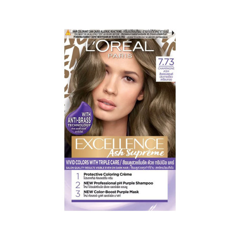 L'Oreal Excellence Ash Supreme Vivid Colors - 7.73 Champagne Ash