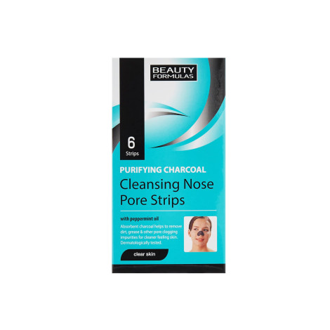 Beauty Formulas Purifying Charcoal Cleansing Nose Pore Strips 6strips