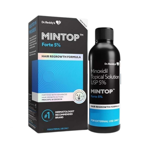 Dr. Reddy's Minoxidil Topical Solution USP 5% Mintop Hair Regrowth Formula 120ml
