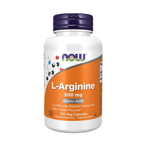 Now Foods L-Arginine 500mg – 100 Veg Capsules