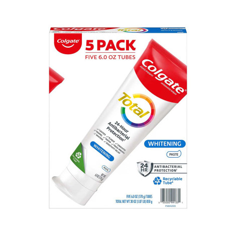 Colgate Total 24h Antibacterial Protection Whitening Toothpaste 170g
