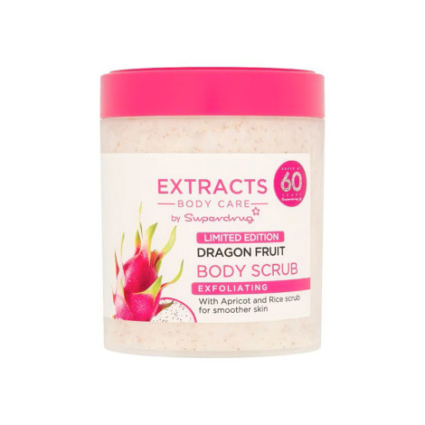 Superdrug Extracts Body Care Dragon Fruit Exfoliating Body Scrub 465ml