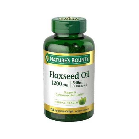 Nature’s Bounty Flaxseed Oil 1200mg 125 Softgels