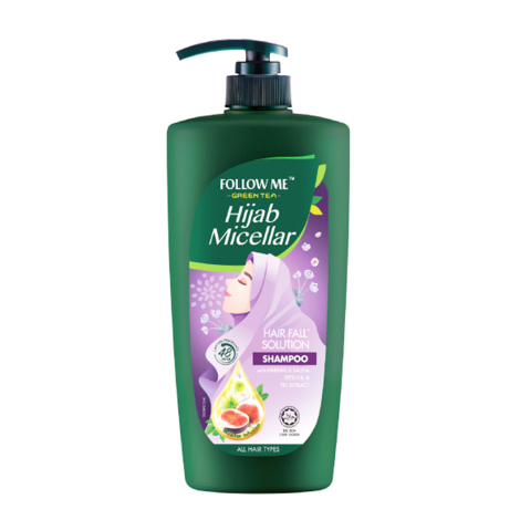 Follow Me Green Tea Hijab Micellar Hair Fall Solution Shampoo 650ml