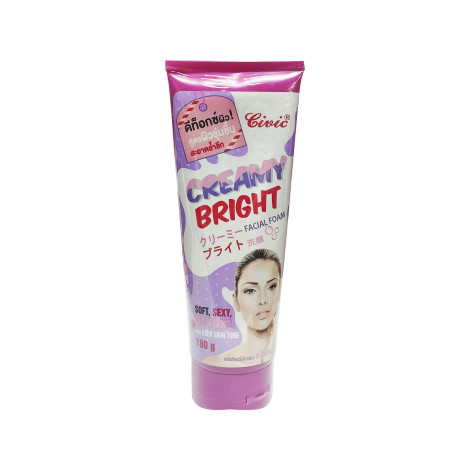 Civic Moisturizing & Whitening Creamy Bright Facial Foam 180g