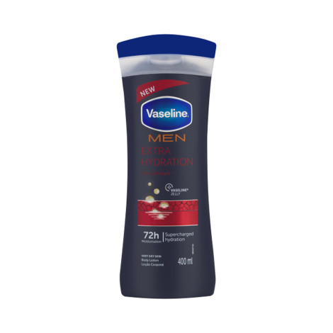 Vaseline Men Extra Hydration Extra Strength Supercharged Hydration Lotion 400ml