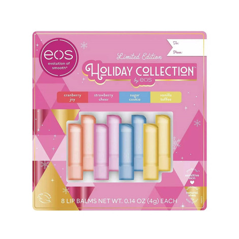 Eos Limited Edition Holiday Collection Lip Balm 8Pcs Set