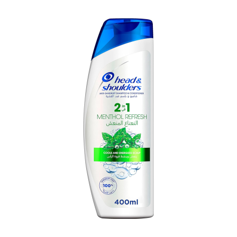 Head & Shoulders 2 in 1 Menthol Refresh Shampoo & Conditioner 400ml