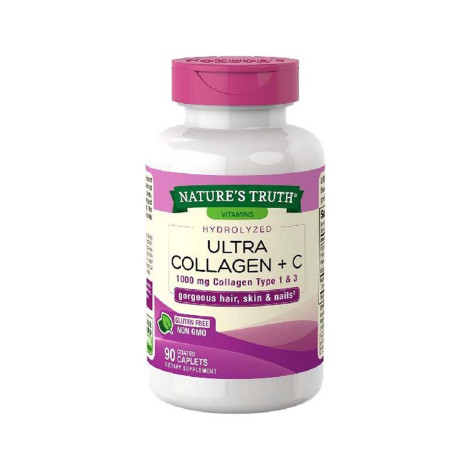 Nature’s Truth Hydrolyzed 1000mg I & III with Vitamin C 90 Caplets