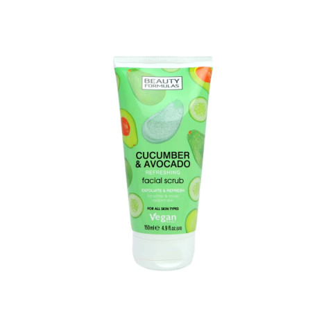 Beauty Formulas Cucumber & Avocado Facial Scrub 150ml