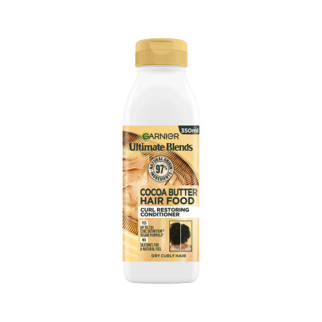 Garnier Ultimate Blends Cocoa Butter Hair Food Curl Restoring Conditioner 350ml