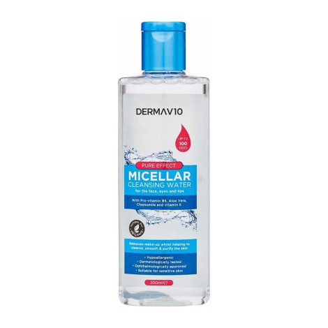 Derma V10 Micellar Cleansing Water 200ml