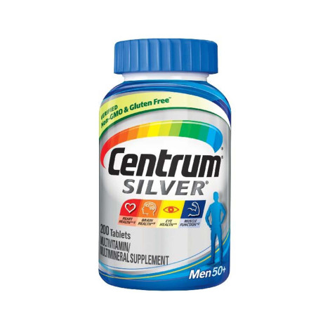 Centrum Silver Multivitamin Men 50 Plus and Mineral Supplement 200 Tablets