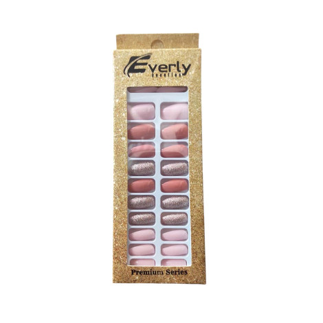 Everly Natural Fake Nails 24pcs - H205