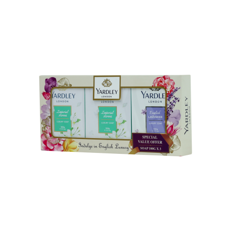 Yardley Perfumed Luxury Soap Collection 100g X 3