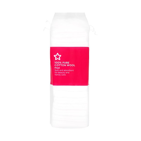 Superdrug 100% Pure Cotton Wool Pleat