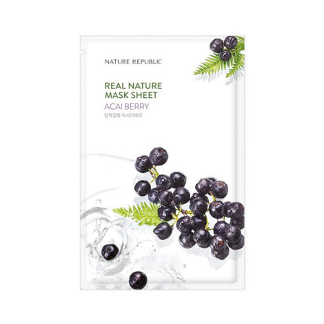 Nature Republic Real Nature Acai Berry Mask Sheet 23ml