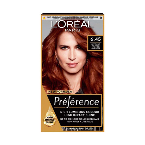 Loreal Hair Color Preference - 6.45 Intense Copper Auburn