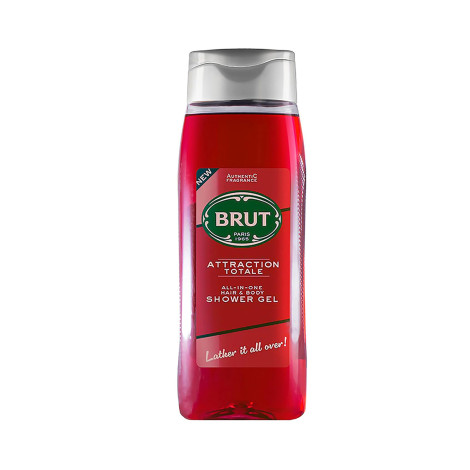 Brut Attraction Totale All in One Hair & Body Shower Gel 500ml