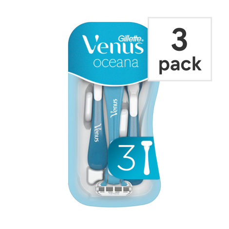 Gillette Venus Oceana Razors 3 Pcs