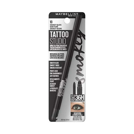 Maybelline Tatto Studio Gel Pencil Liner - 10 Smokey Black