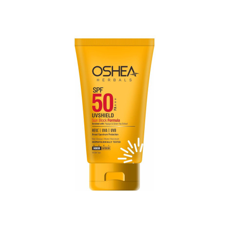 Oshea Herbals UV Shield Sun Block Formula SPF50 PA+++ 120g