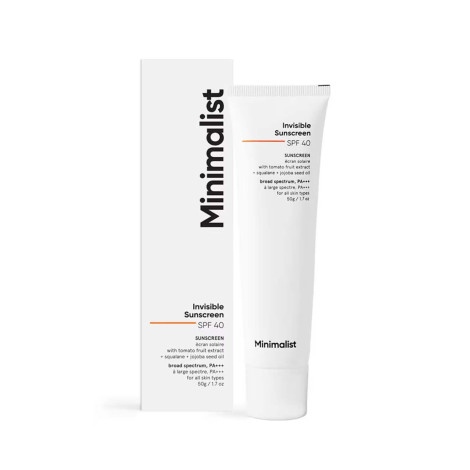 Minimalist Invisible Sunscreen SPF40 50g