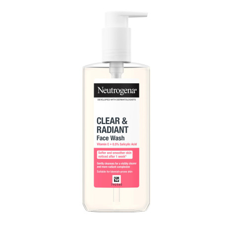 Neutrogena Clear & Radiant Face Wash for Normal Skin 200ml (NEW FORMULA)