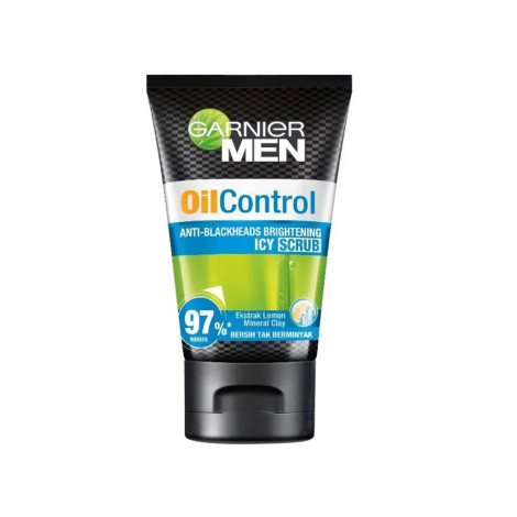 Garnier Men Oil Control Anti-Black Heads Brightening Icy Scrub 100ml
