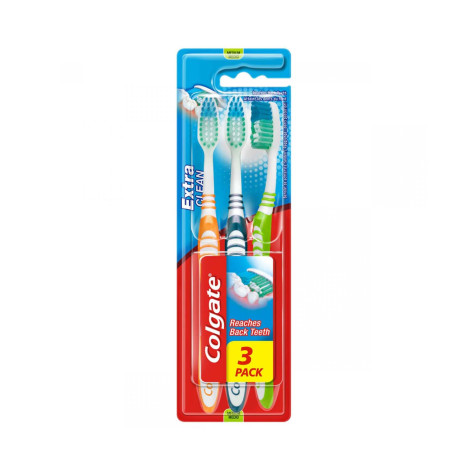Colgate Extra Clean Toothbrush 3Pack