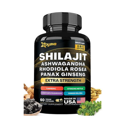 Zoyava Shilajit Ashwagandha Panax Ginseng – 60 Capsule