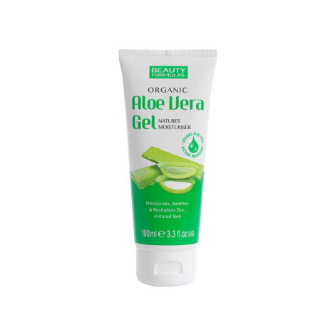 Beauty Formulas Organic Aloe Vera Gel Natures Moisturiser 100ml
