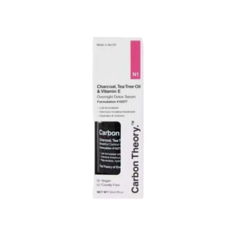 Carbon Theory Charcoal Tea Tree Oil & Vitamin E Overnight Detox Serum 30ml