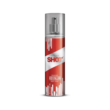 Layer'r Shot Red Stallion Fragrant Body Spary 135ml