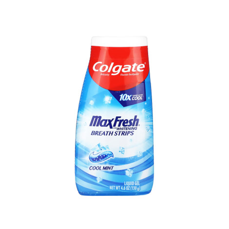 Colgate Maxfresh Whitening Breath Strips Cool Mint Liquid Gel 130g