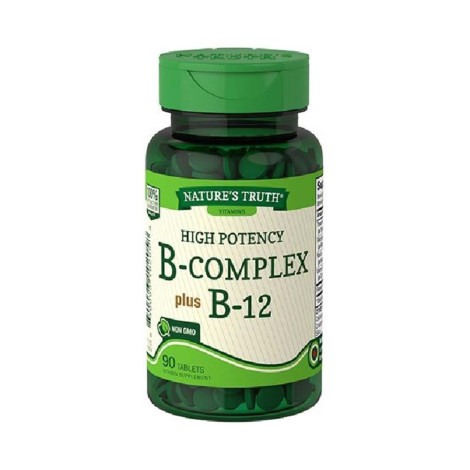 Nature's Truth High Potency B-Complex plus B-12 Tablets (USA)
