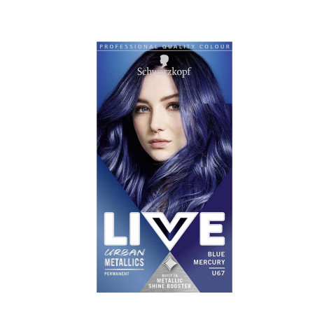 Schwarzkopf Live Urban Metallics Hair Colour - U67 Blue Mercury