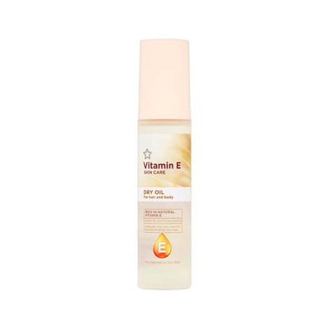 Superdrug Vitamin E for Hair and Body Dry Oil 75ml