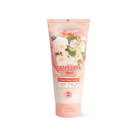 Watsons Camellia & Shea Butter Softening Cream Body Scrub 200g