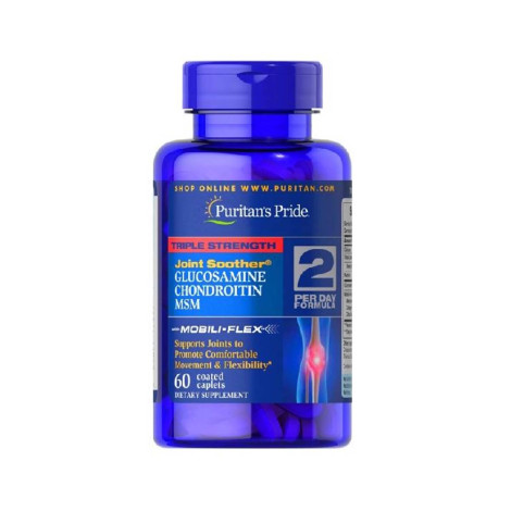 Puritans Pride Triple Strength Glucosamine, Chondroitin & Msm Joint Soother, 60 Tablets