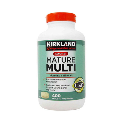 Kirkland Signature Adult 50 Plus Mature Multi Vitamins & Minerals – 400 Tablets
