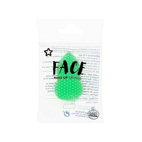 Superdrug Face Makeup Sponge - Green