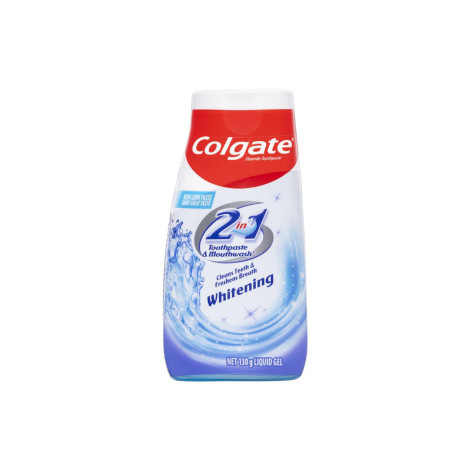 Colgate Whitening 2in1 Toothpaste & Mouthwash Liquid Gel 130g