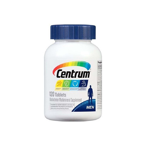 Centrum Men Multivitamin/Multimineral Supplement with Vitamin D3, B Vitamins and Antioxidants 120 Tablets