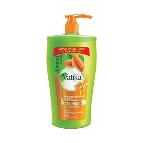 Vatika Natural Almond & Honey Moisture Treatment Shmpoo for Dry & Frizzy Hair 1000ml