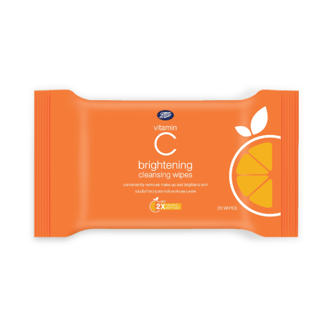 Boots Vitamin C Brightening Cleansing Wipes 20Pcs