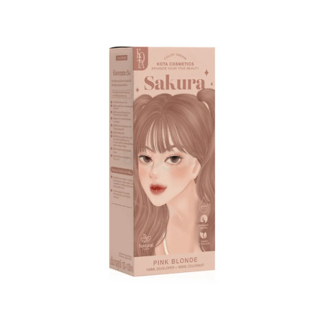 Kota Hair Color Cream Sakura - Pink Blonde