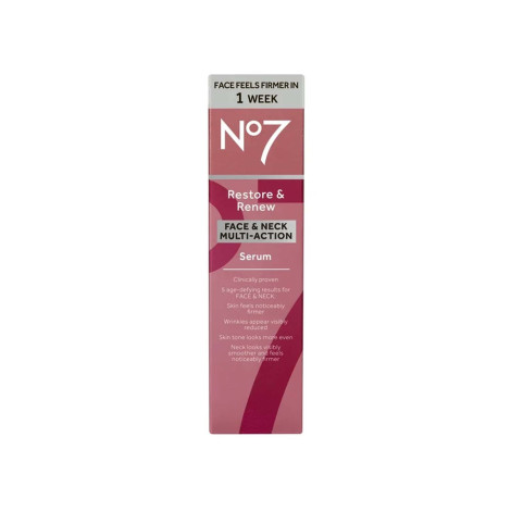 No7 Restore & Renew Multi-Action Face & Neck Serum 30ml